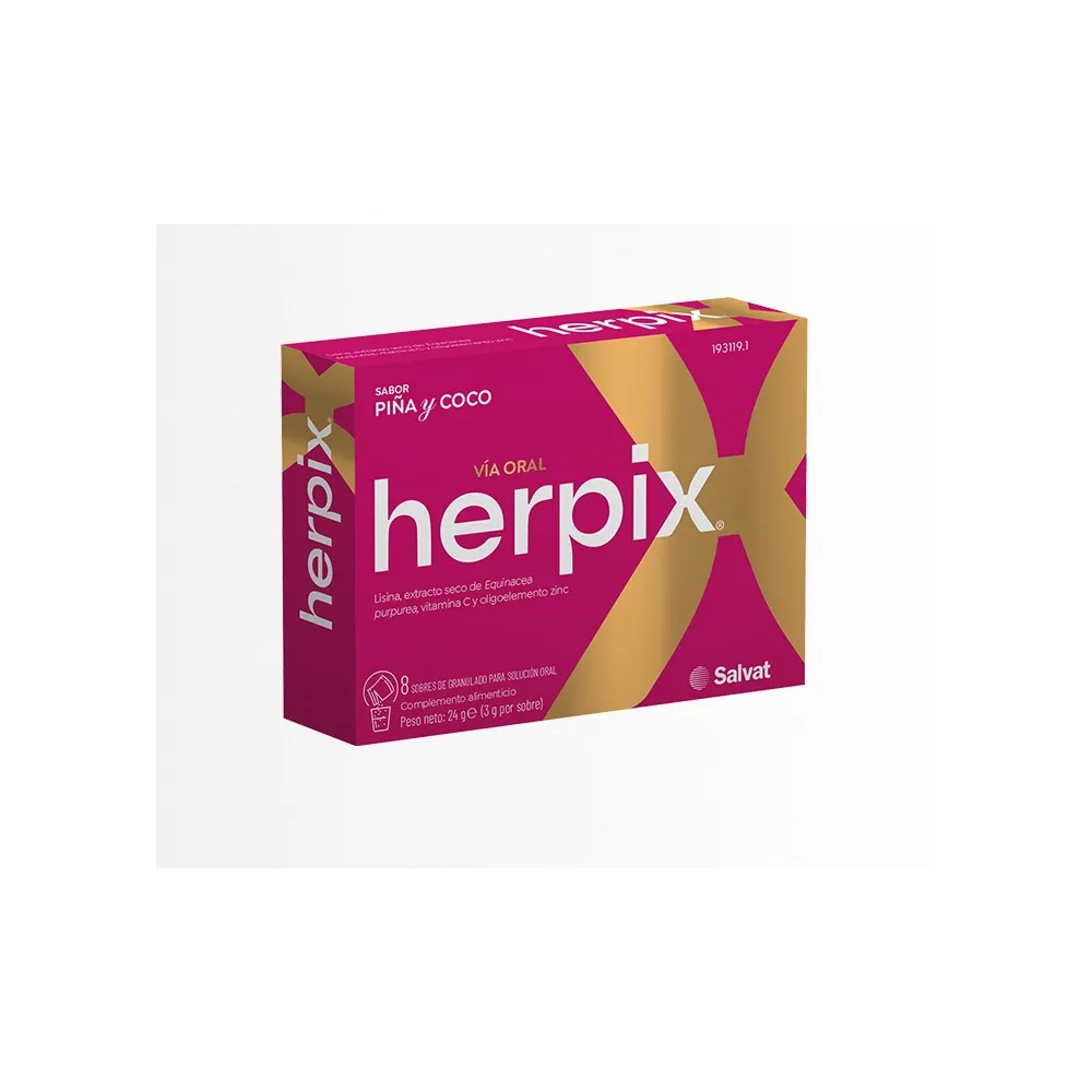 Herpix Sabor Piña y Coco 8 Sobres
