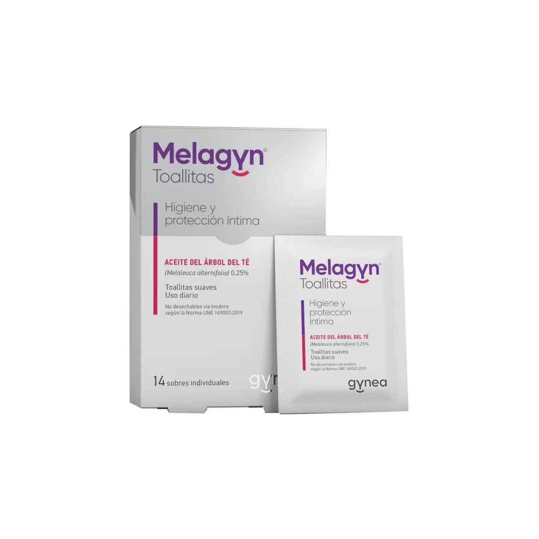 MasParafarmacia: Compra Melagyn Higiene Íntima Toallitas 14 Sobres Individuales