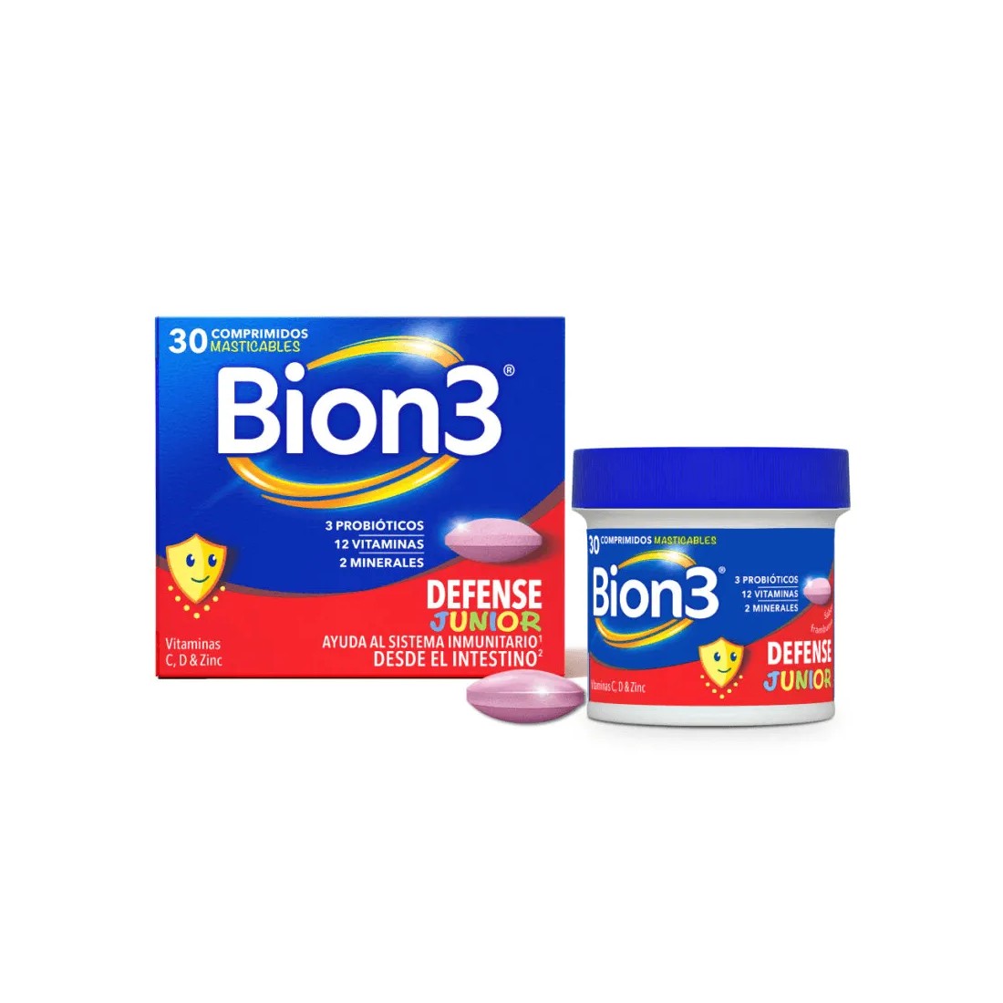 Bion3 Defense JUNIOR 30 Comprimidos Masticables