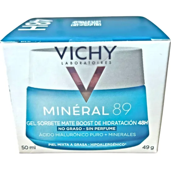 Compra Vichy Mineral 89 Gel Mate Boost Hidratación 48H 50 Ml al mejor precio | Más Parafarmacia