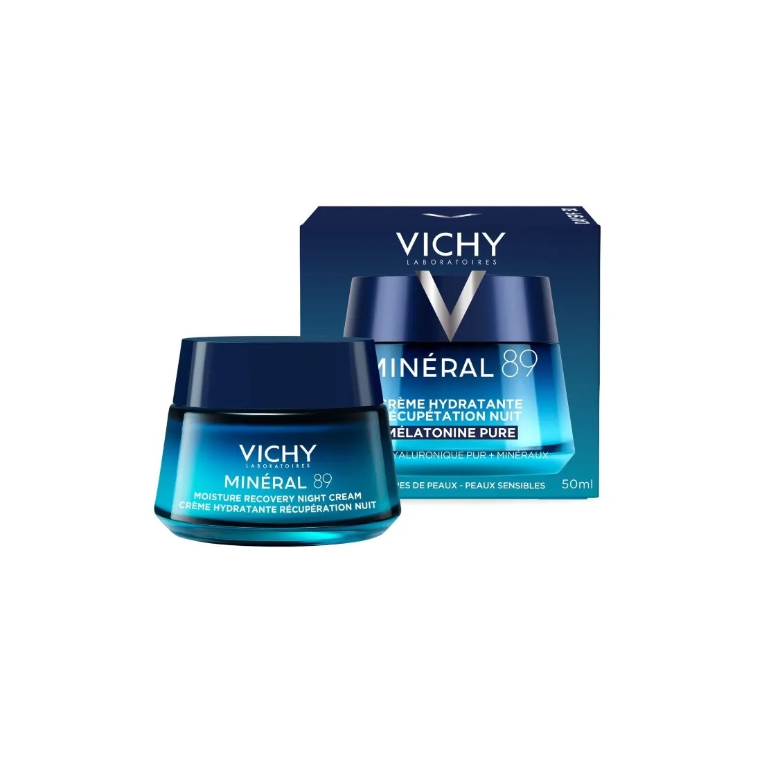 Vichy Mineral 89 Crema Hidratante Recuperadora Noche 50 Ml
