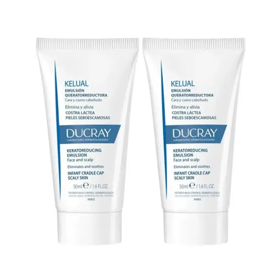 Ducray Kelual DUPLO Emulsión Queratorreductora Costra Láctea 2x50 ml