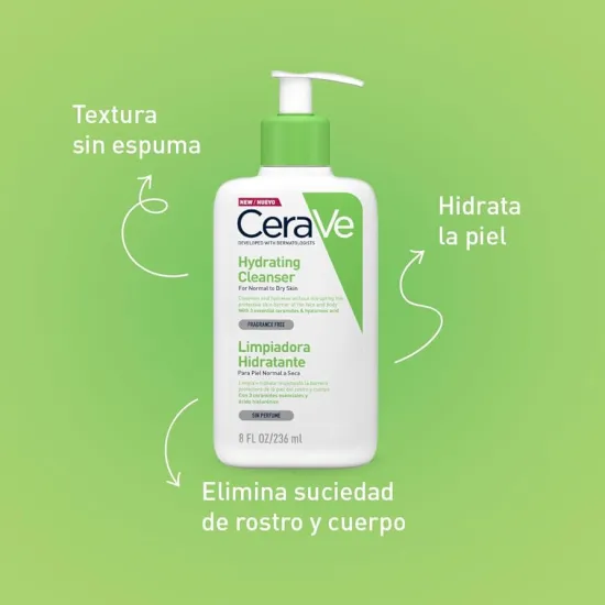Compra Cerave Rutina Piel Seca PACK Limpiadora Hidratante 473 ml + Loción Hidratante 52 Ml al mejor precio | Más Parafarmacia