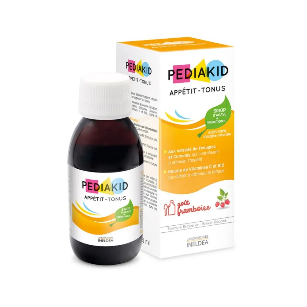 Pediakid Jarabe Apetito-Tono Sabor Frambuesa 125 Ml