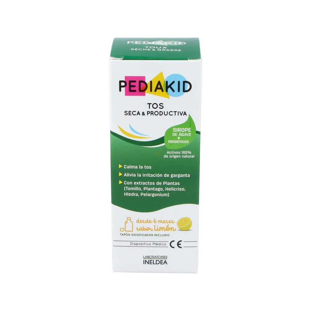 Pediakid Jarabe Tos Seca Y Productiva Sabor Limón 125 Ml