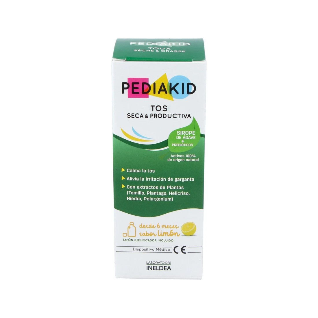 Pediakid Jarabe Tos Seca Y Productiva Sabor Limón 125 Ml