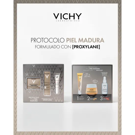 Comprar Vichy Cofre PACK REGALO Protocolo Piel Madura Neovadiol Crema Reafirmante Antimanchas + Contorno Ojos + UV-Age Daily SPF