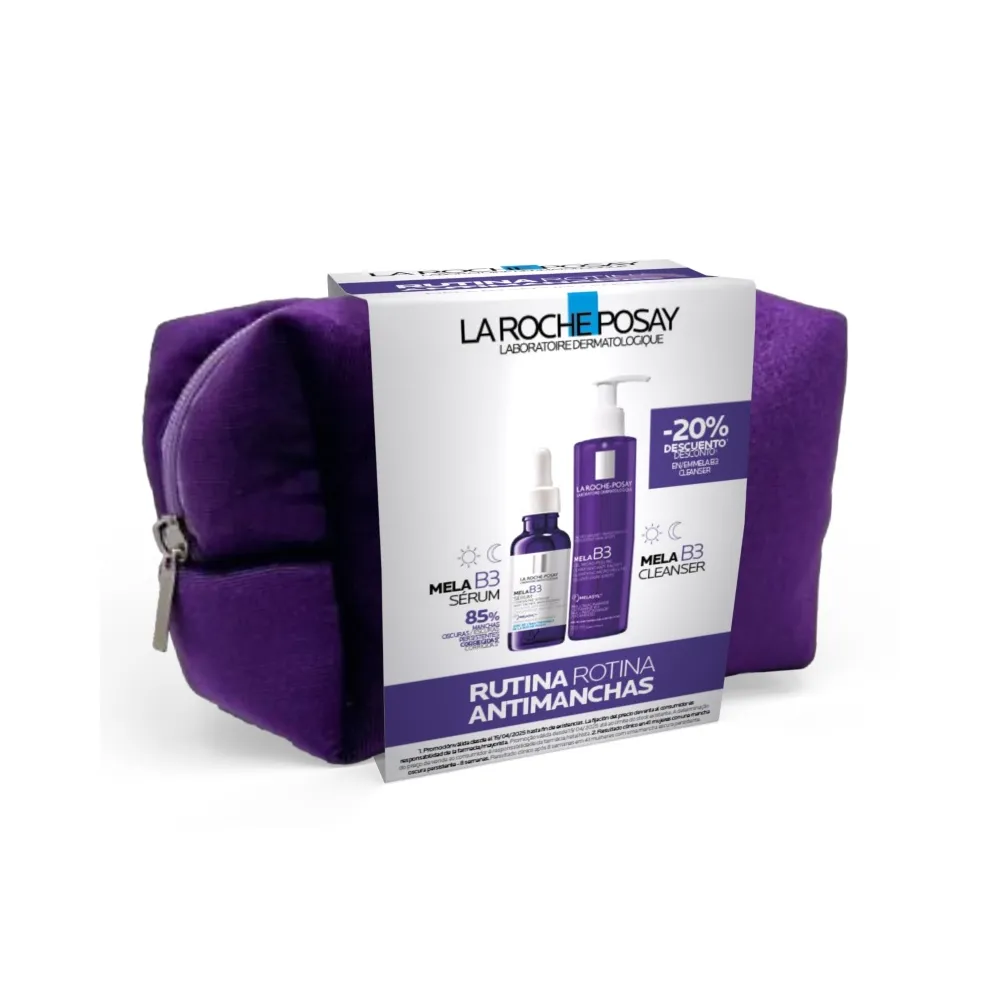La Roche Posay Sérum Mela B3 50 Ml + Limpiador + Neceser Regalo