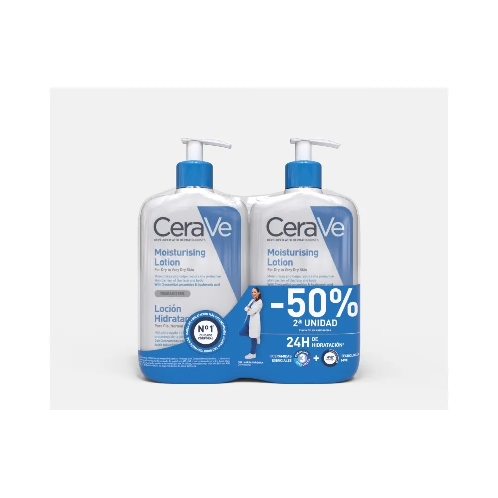 Cerave Loción Hidratante Duplo 2ªud. -50% 2x473 ml