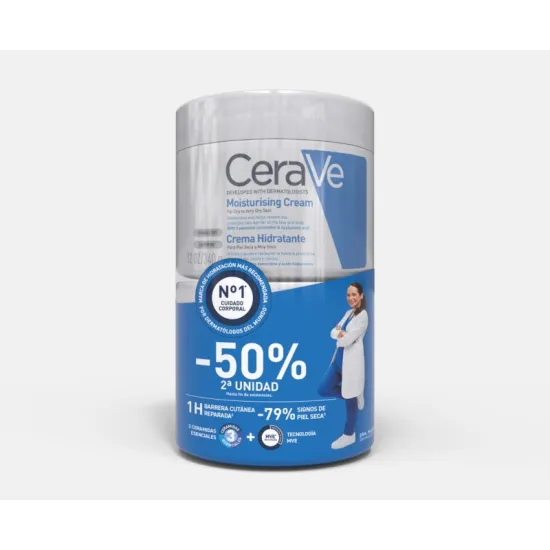 CeraVe Crema Hidratante Duplo 2ªud. -50% 2x340 gr