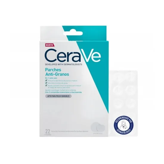 MasParafarmacia: Cerave Parches Finos Anti Granos Control Imperfecciones 22 Unidades