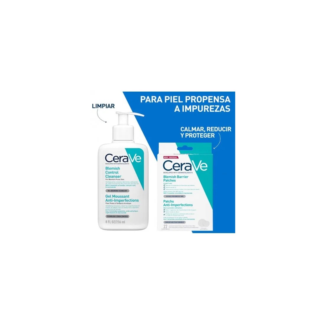 Cerave Parches Finos Control Imperfecciones 22 Unidades beneficios