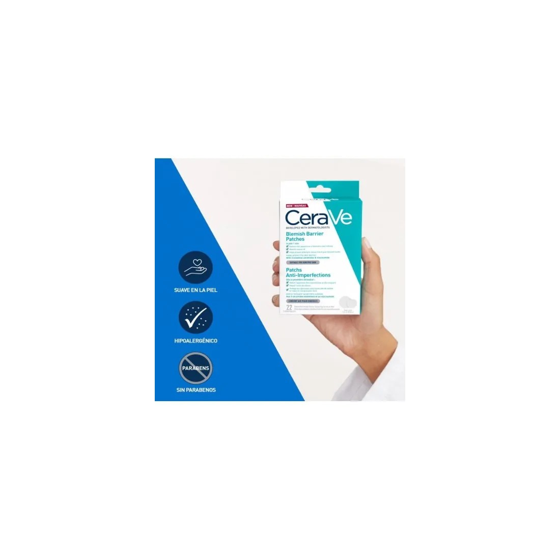 Cerave Parches Finos Control Imperfecciones 22 Unidades