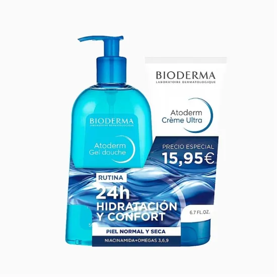 Compra Bioderma Pack Atoderm Crema Ultra 200 Ml + Gel Douche 500 Ml al mejor precio | Más Parafarmacia
