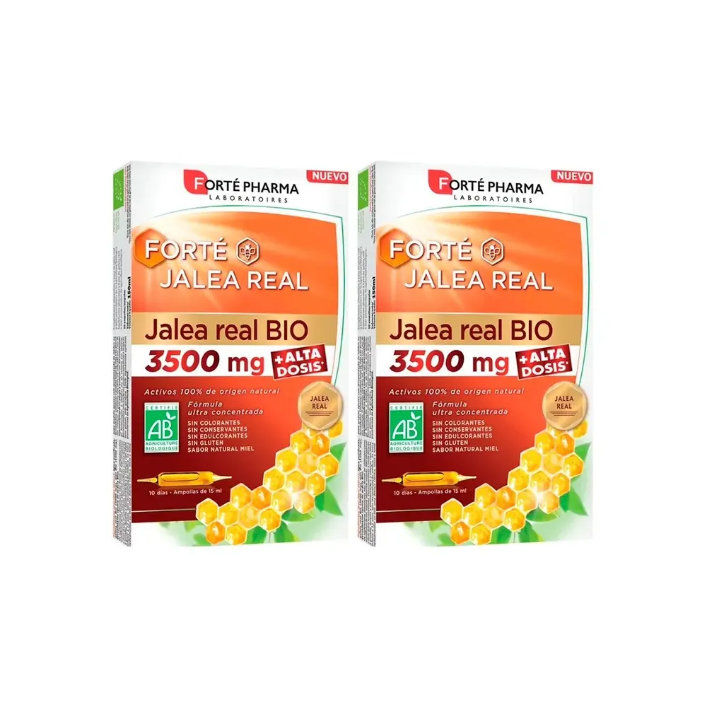 Forte Pharma Jalea Real Bio 3500mg DUPLO 2x10 Ampollas 15Ml