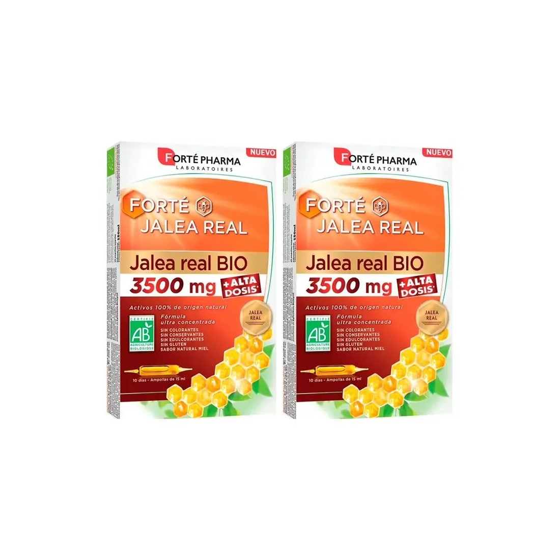Forte Pharma Jalea Real Bio 3500mg DUPLO 2x10 Ampollas 15Ml