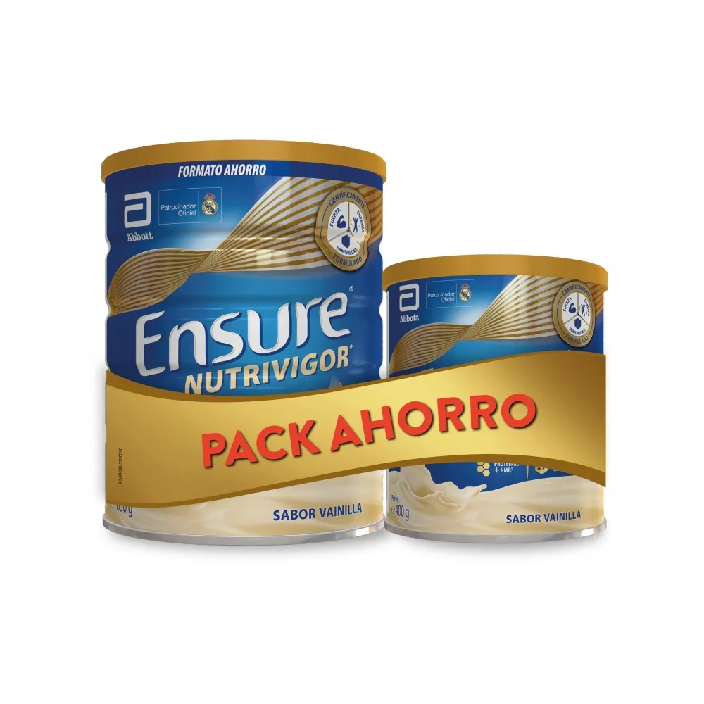 Compra Ensure Nutrivigor Vainilla 850 Gramos + 400 Gr al mejor precio | Más Parafarmacia