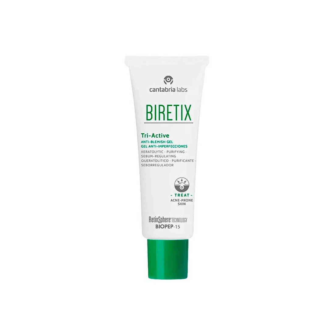 Biretix Tri-Active Gel Anti-Imperfecciones 50 Ml envase