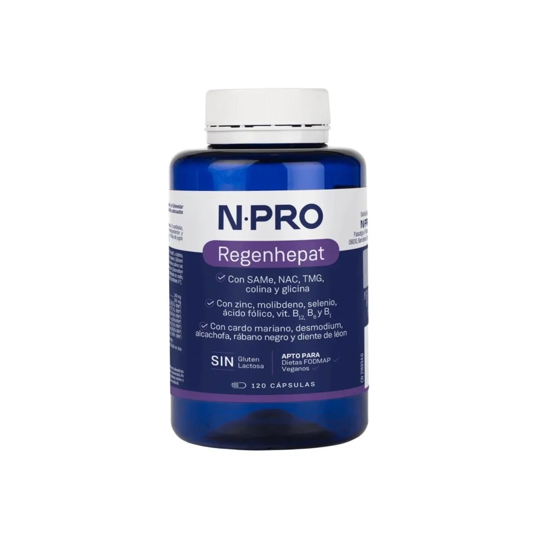 NPRO Regenhepat 120 Cápsulas
