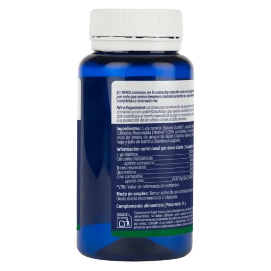 NPRO Regenintest 60 Cápsulas reverso