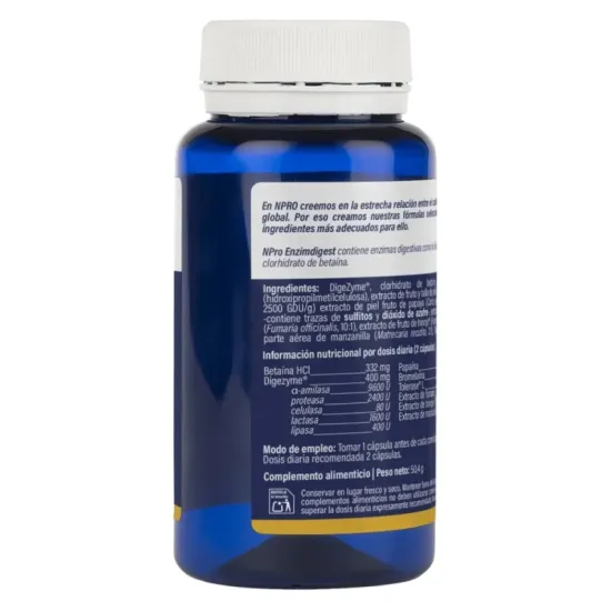 MasParafarmacia: Comprar NPRO Enzimdigest 60 Cápsulas