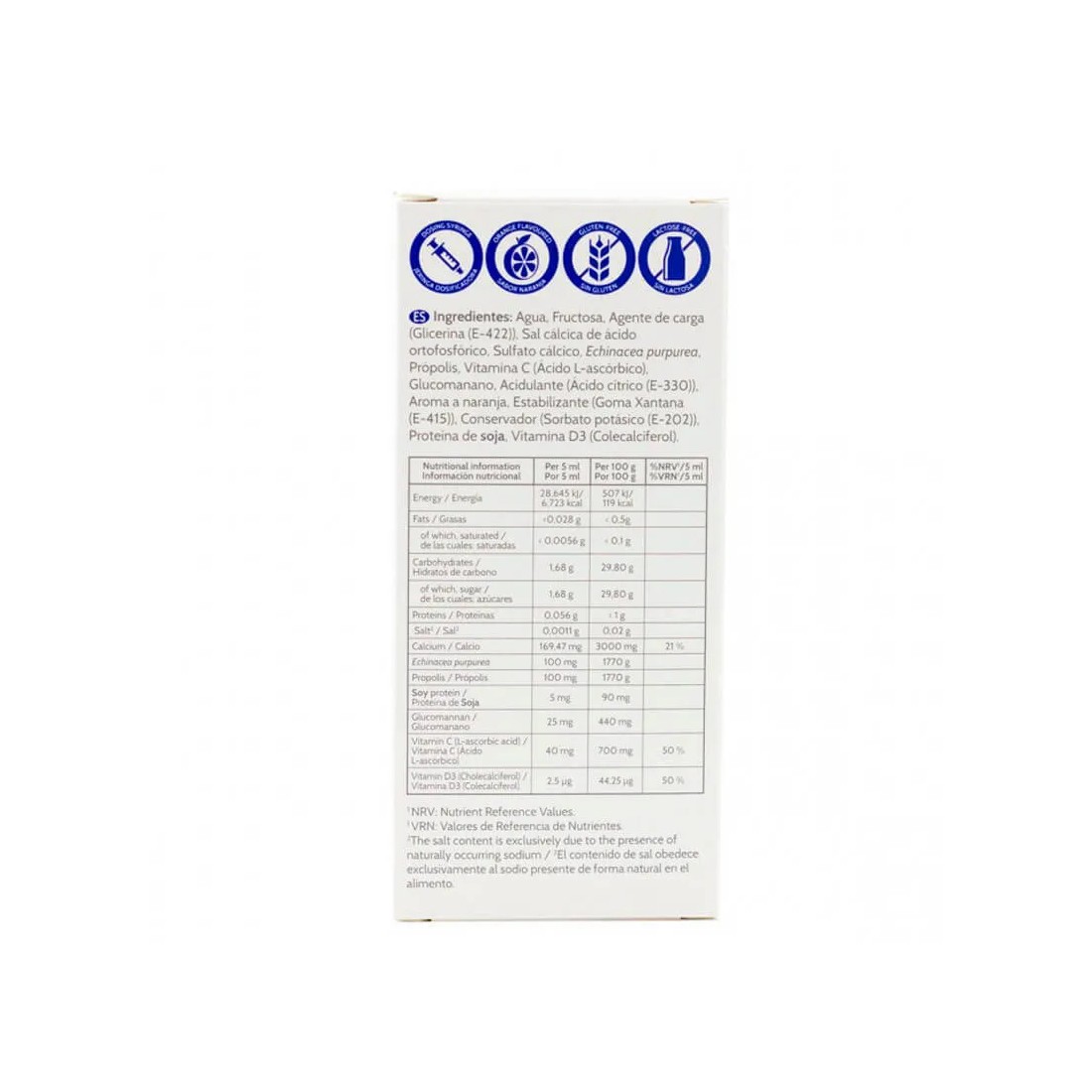 Inmunoferon Junior Jarabe 150 Ml información nutricional