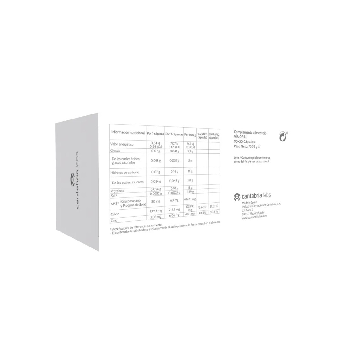 Inmunoferon 90 Cápsulas + 30 GRATIS reverso