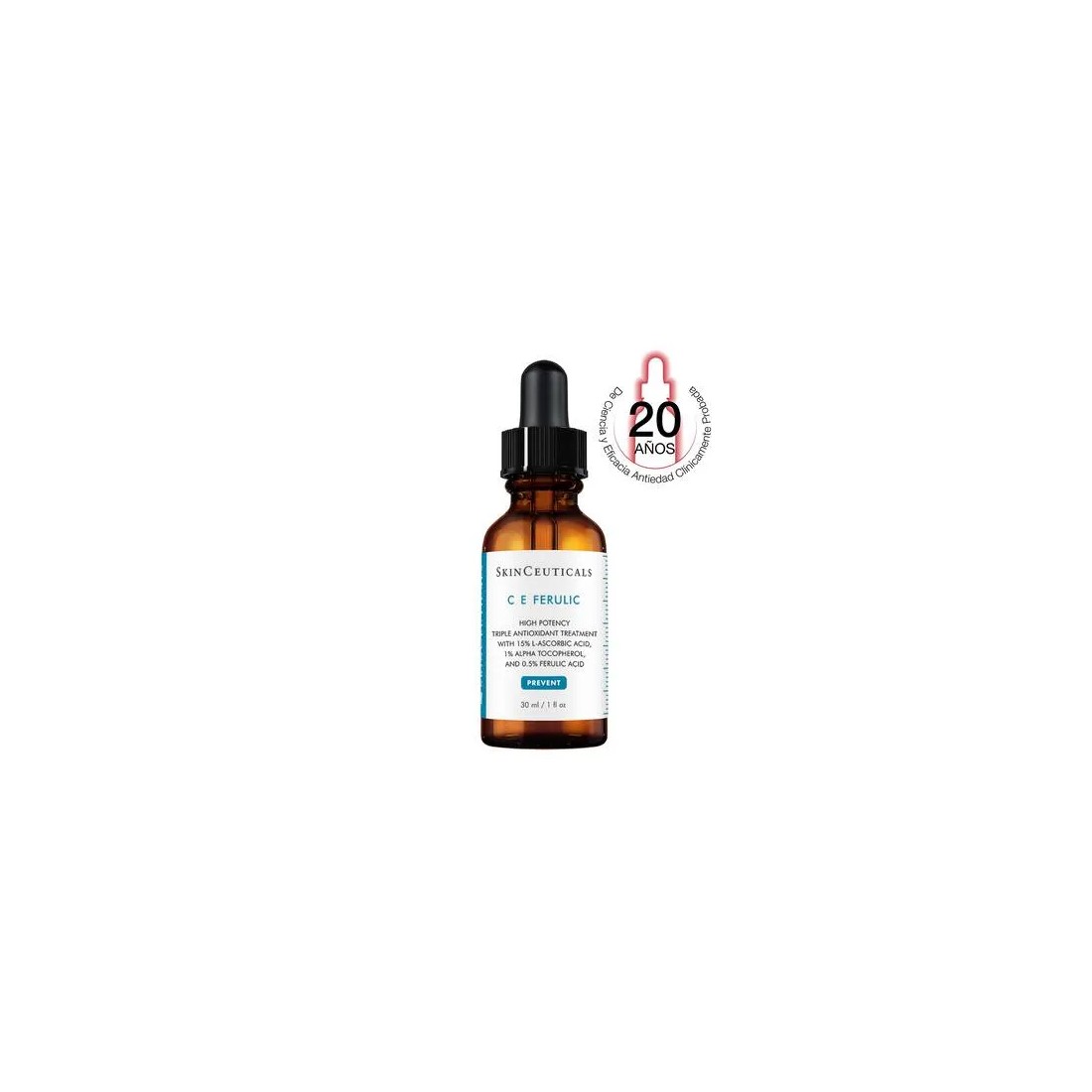 SkinCeuticals C E Ferulic Sérum Ácido con Vitamina C 30 ml 20 años evidencia