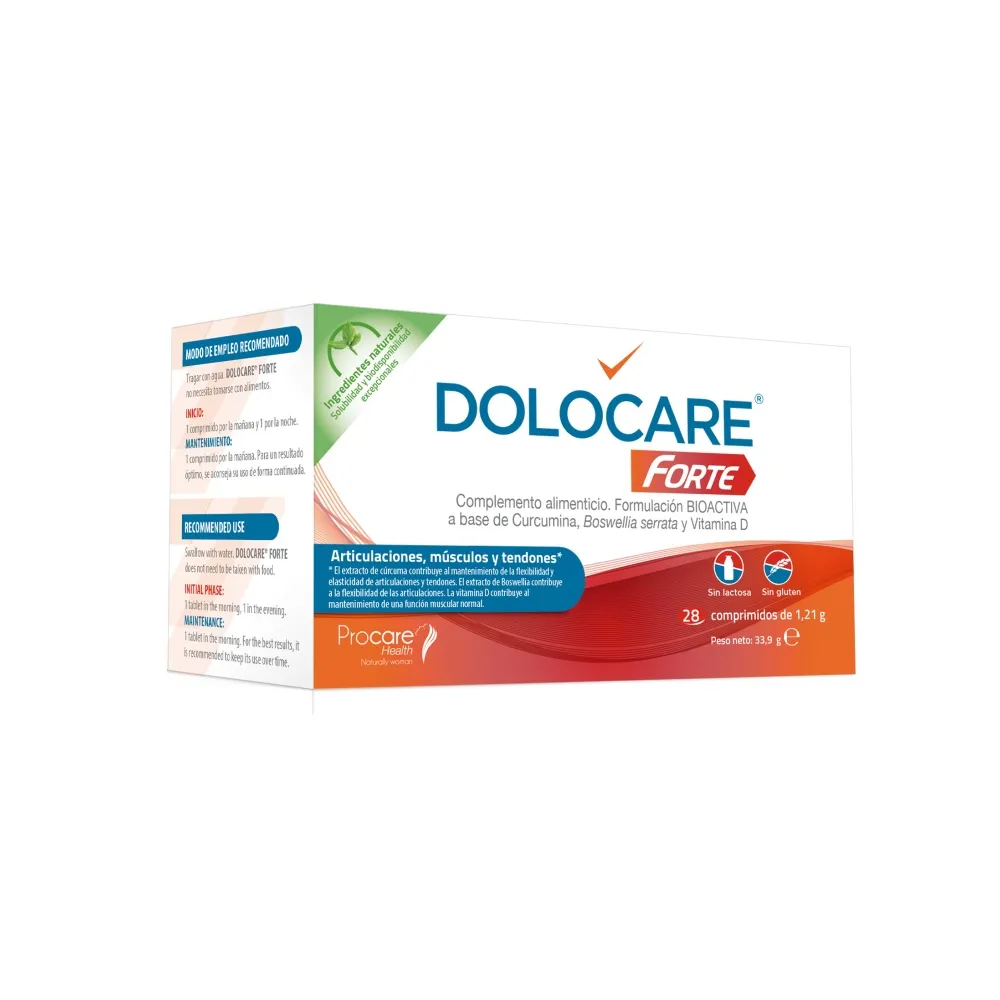 DOLOCARE Forte Articulaciones Músculos Tendones 28 Cápsulas