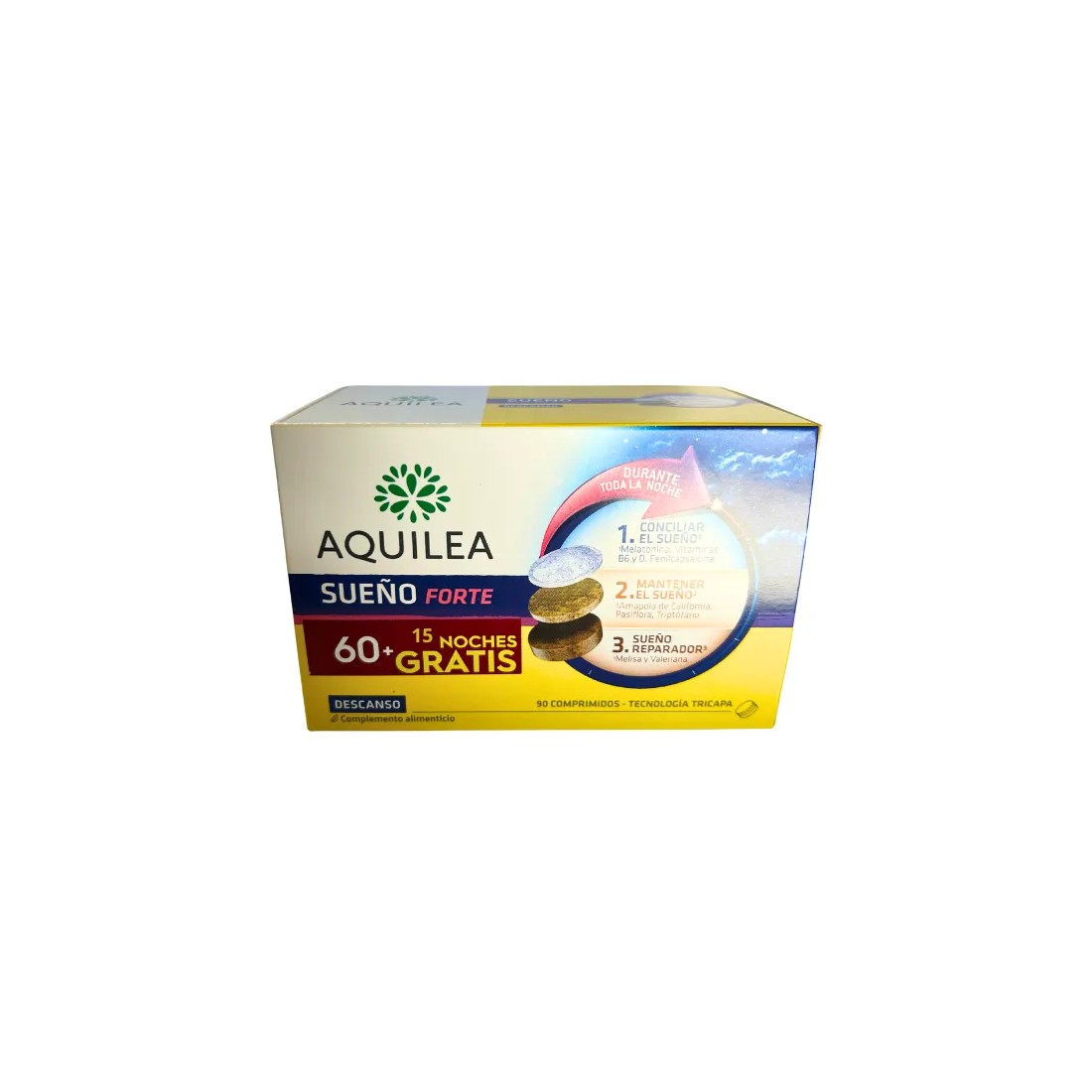 Uriach Aquilea Sueño Forte PACK 60 Comprimidos + 15 GRATIS