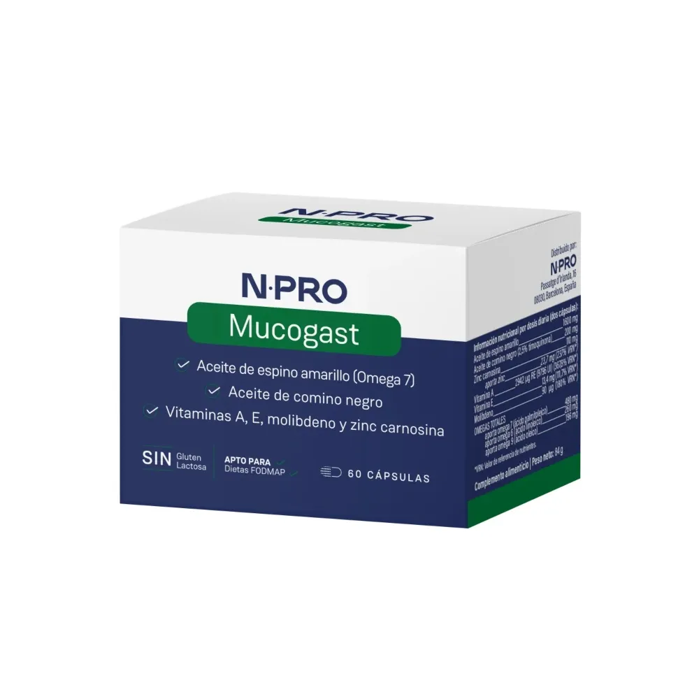 NPRO Mucogast 60 Cápsulas