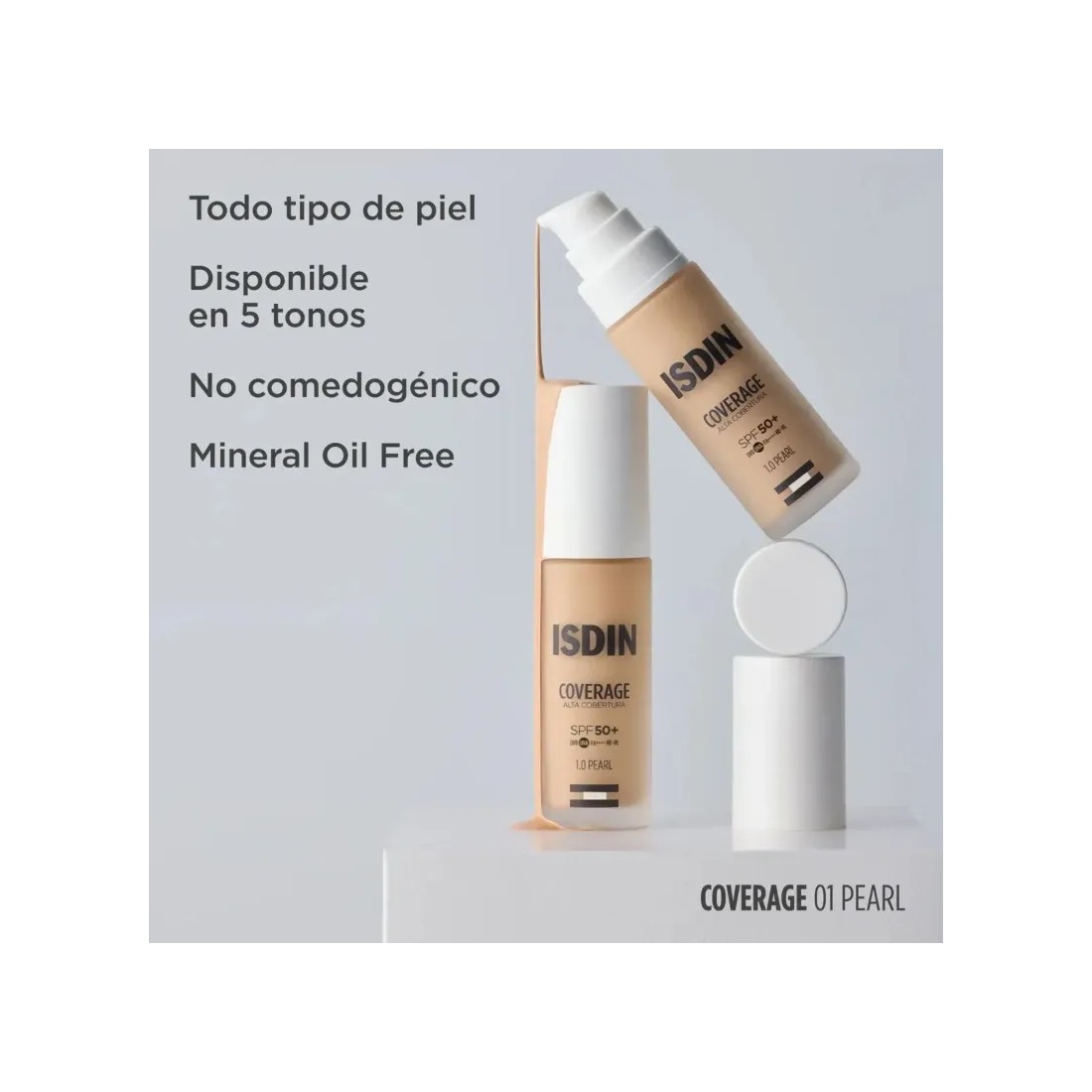 Compra Isdin Coverage Alta Cobertura SPF50+ Color Beige 30 Gr al mejor precio | Más Parafarmacia