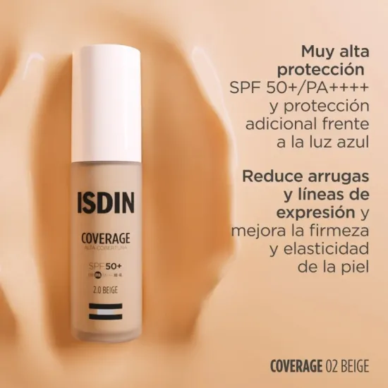 Compra Isdin Coverage Alta Cobertura SPF50+ Color Beige 30 Gr al mejor precio | Más Parafarmacia