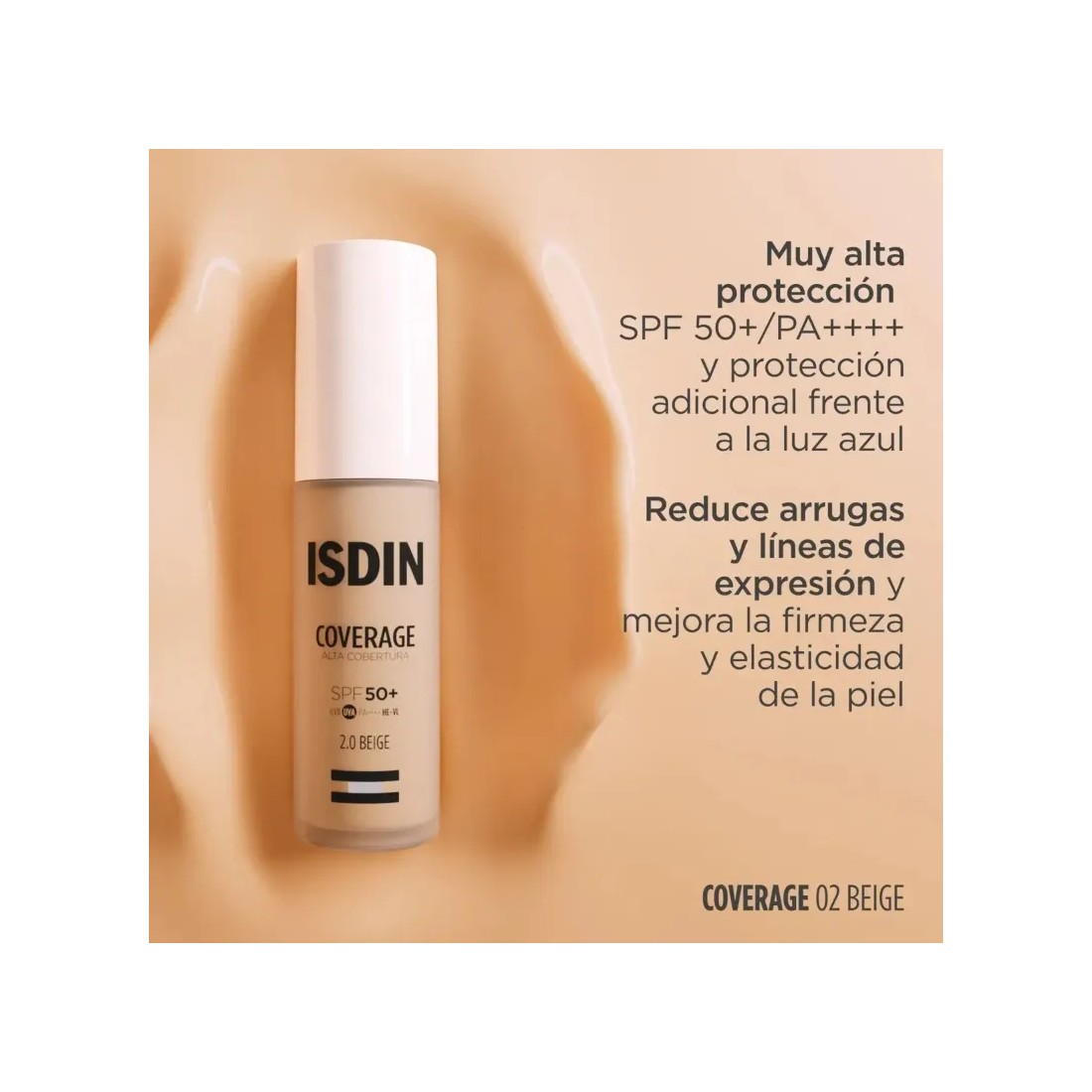 Compra Isdin Coverage Alta Cobertura SPF50+ Color Beige 30 Gr al mejor precio | Más Parafarmacia