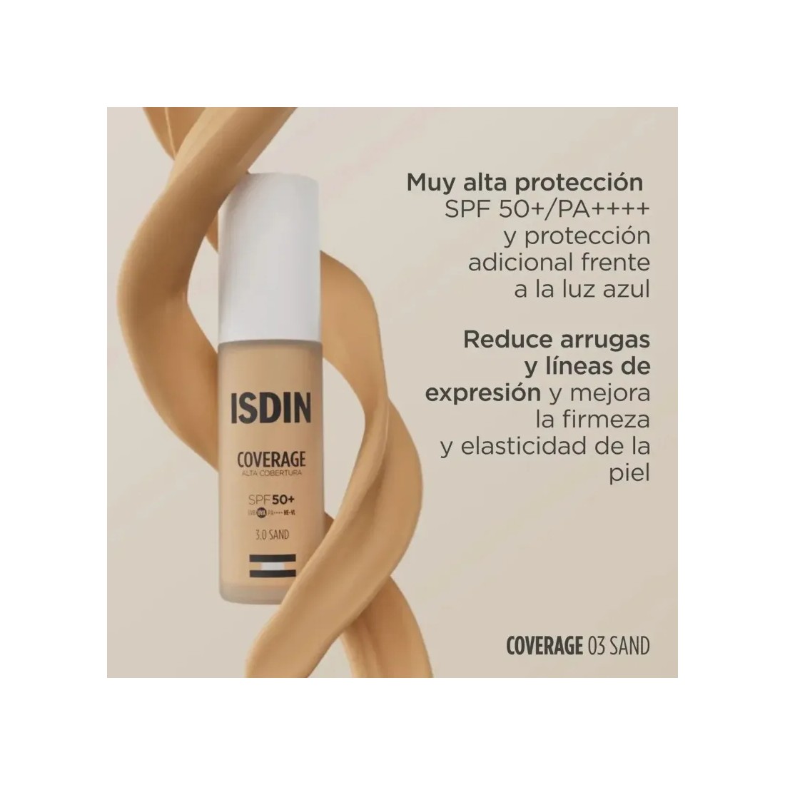 Isdin Coverage Alta Cobertura SPF50+ Color Sand 30 Gr