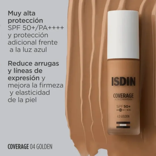 Isdin Coverage Alta Cobertura SPF50+ Color Golden 30 Gr CARACTERISTICAS