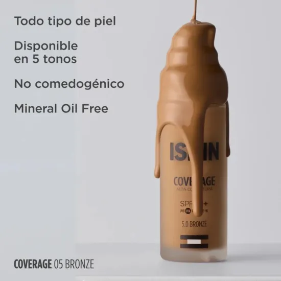 Isdin Coverage Alta Cobertura SPF50+ Color Bronze 30 Gr caracteristicas
