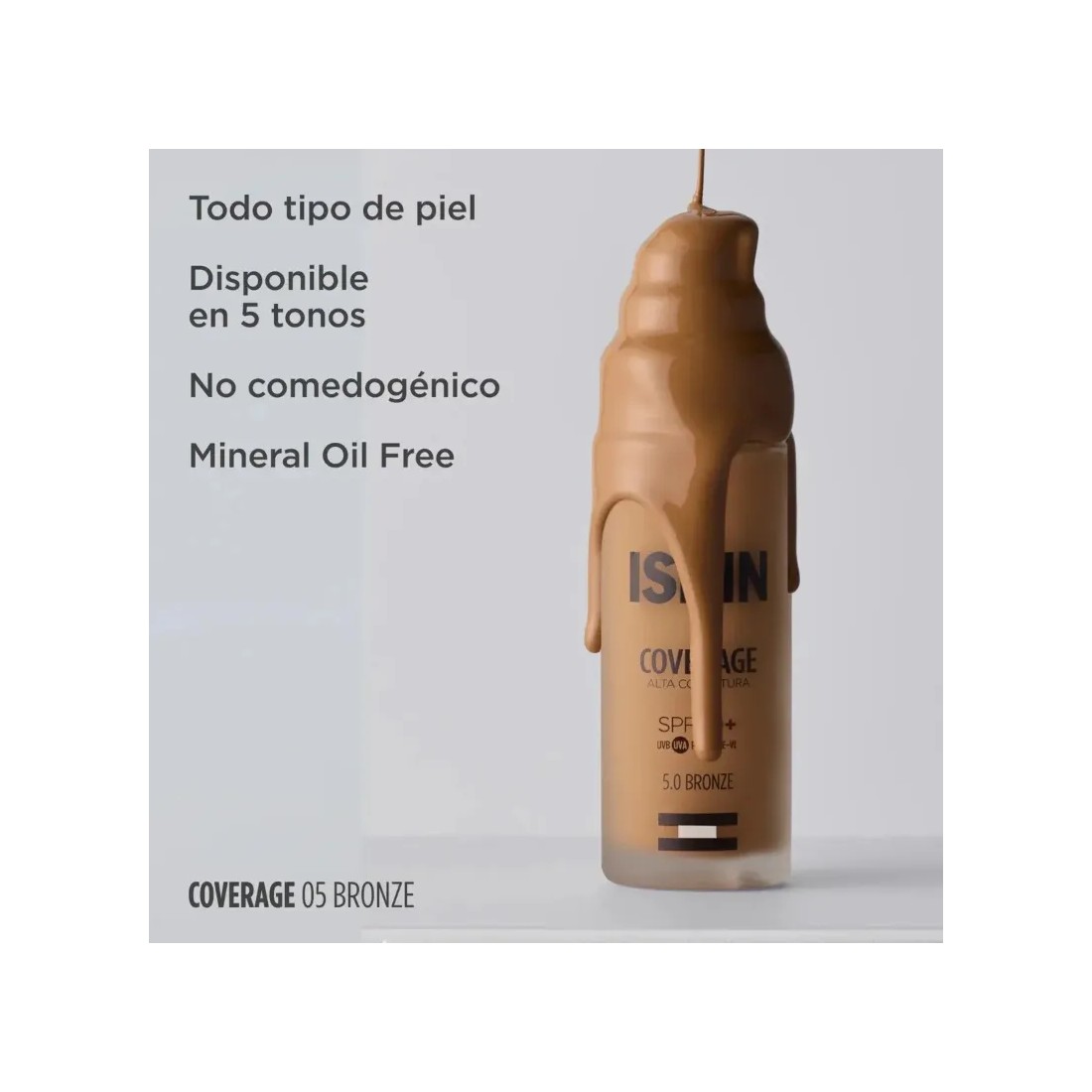 Isdin Coverage Alta Cobertura SPF50+ Color Bronze 30 Gr caracteristicas