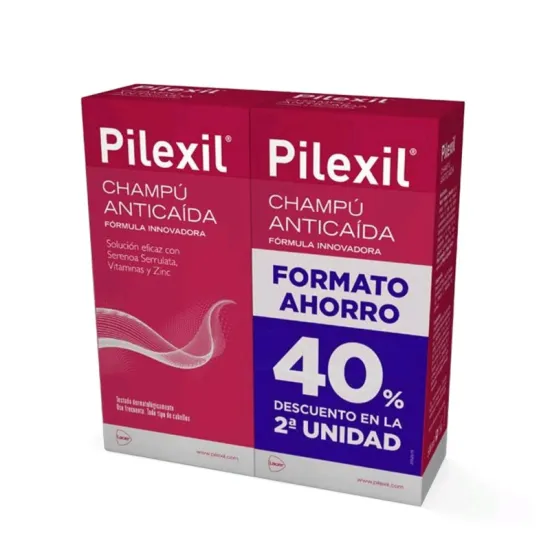 Pilexil DUPLO Champú Anticaída Formato Ahorro 2x500 ml