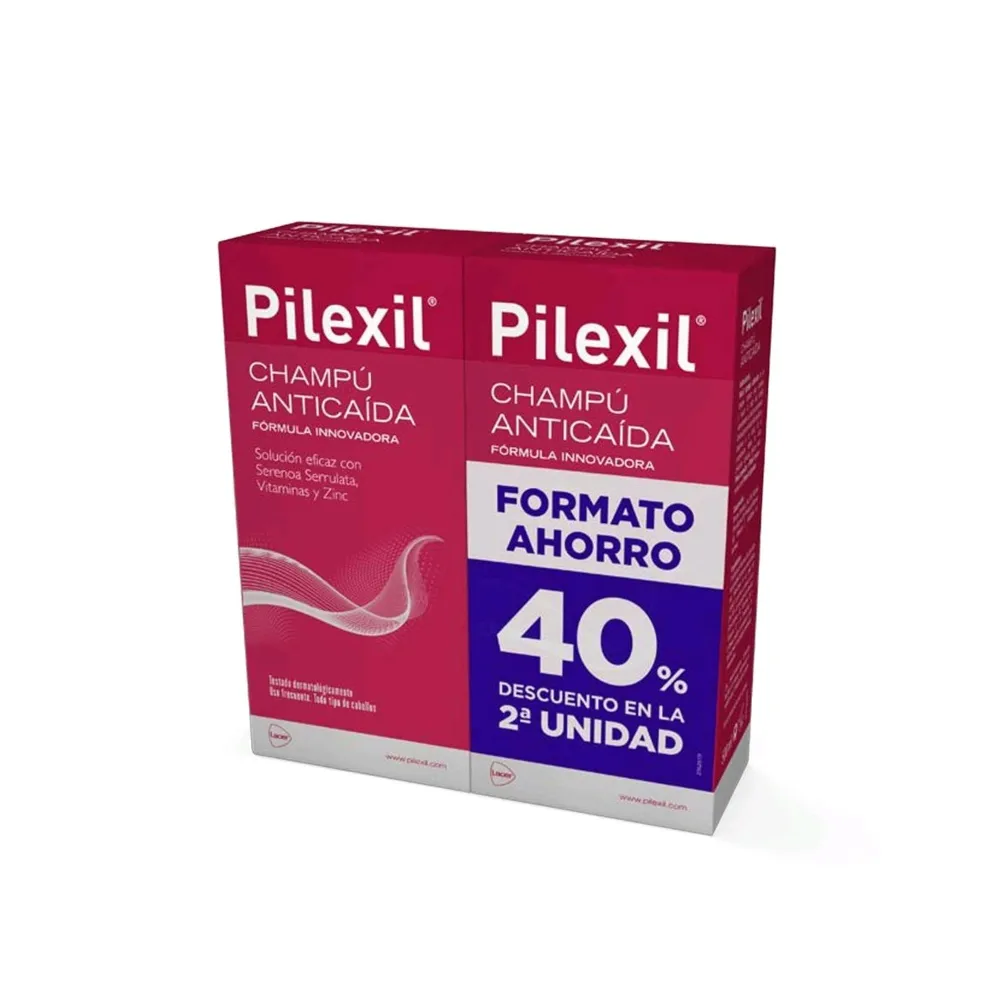 Pilexil DUPLO Champú Anticaída Formato Ahorro 2x500 ml