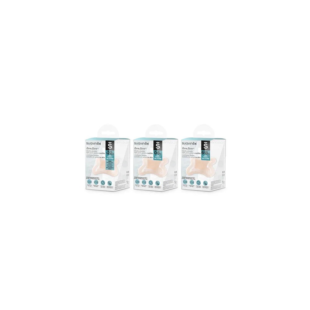 Suavinex Chupete Silicona Zero Zero Tetina SX Pro Fisiológica -2-2M