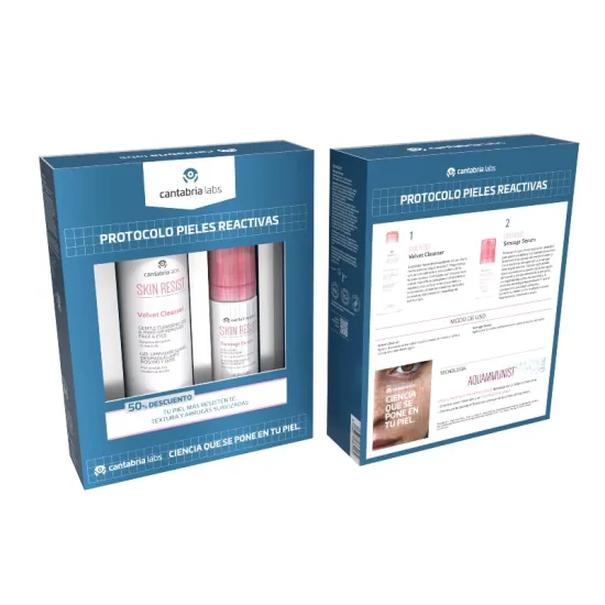 SKIN RESIST Pack Protocolo Pieles Reactivas Velvet Cleanser 200 Ml + Sensage Serum 30 Ml