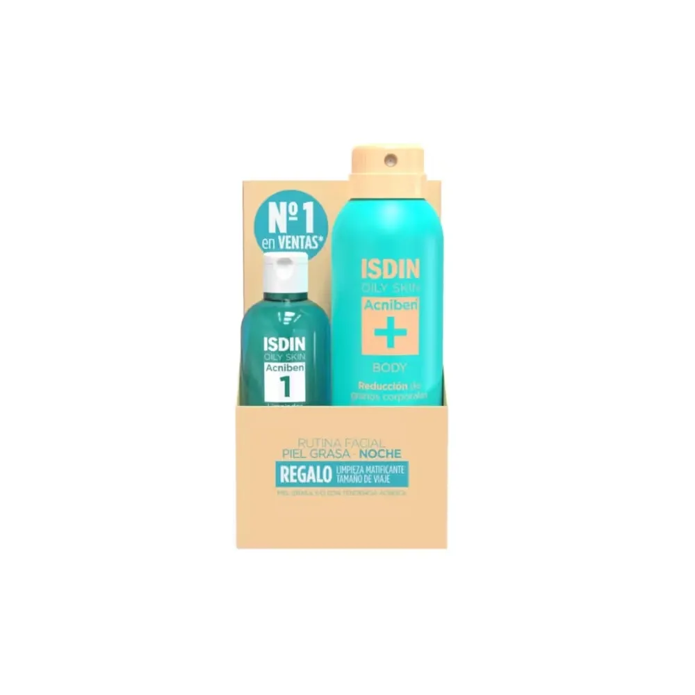 Isdin Acniben Teen Skin Body Spray 150 Ml *Pack Regalo con Gel*