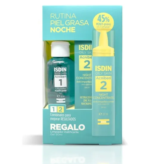 Isdin Acniben Night Concentrate Noche 27 ml *Pack Regalo con Gel*