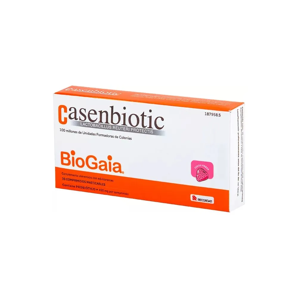 Casenbiotic BioGaia Fresa 30 Comprimidos Masticables