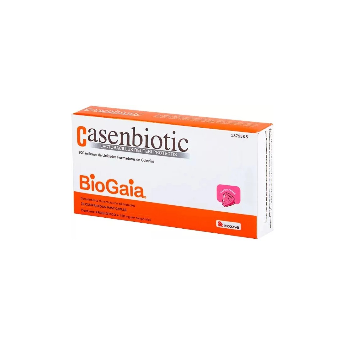 Casenbiotic BioGaia Fresa 30 Comprimidos Masticables