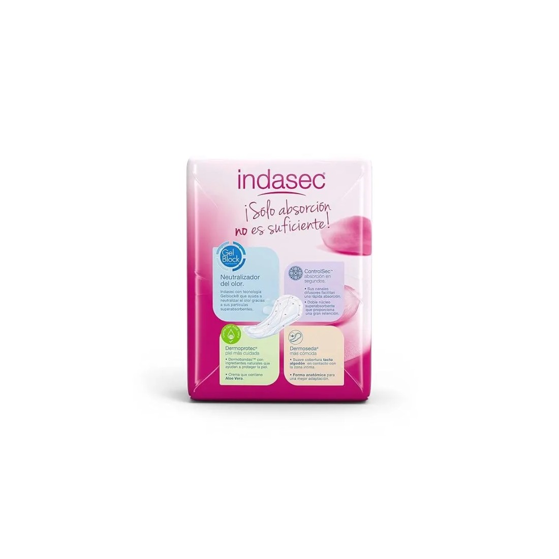 Indasec Discreet Compresas Normal 24uds reverso
