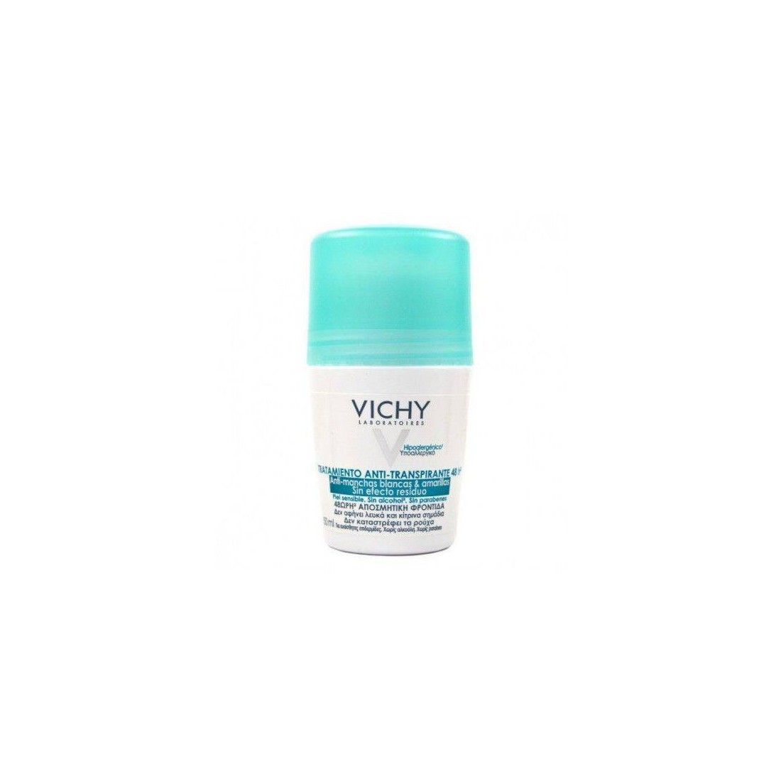 Compra Vichy Desodorante Anti-Transpirante Anti-Manchas Roll-On 50 Ml al mejor precio | Más Parafarmacia