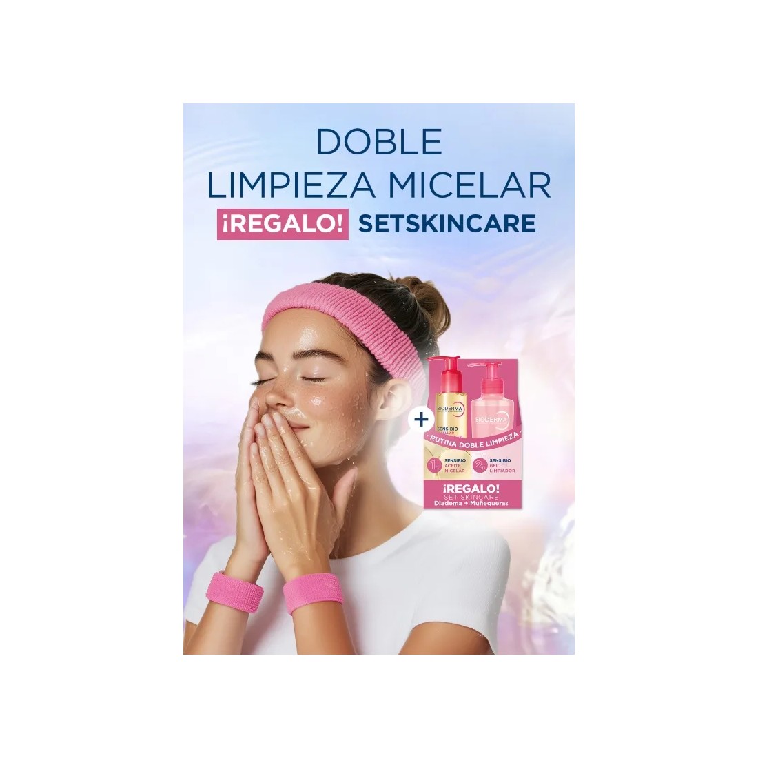 Compra Bioderma PACK Rutina Belleza Sensibio Aceite Micelar Limpiador 150 Ml + Sensibio Gel Moussant 200 Ml + REGALO Set al mejo