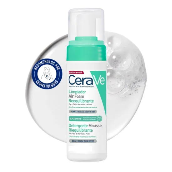 Cerave Limpiador Air Foam Espumoso Reequilibrante 50 Ml